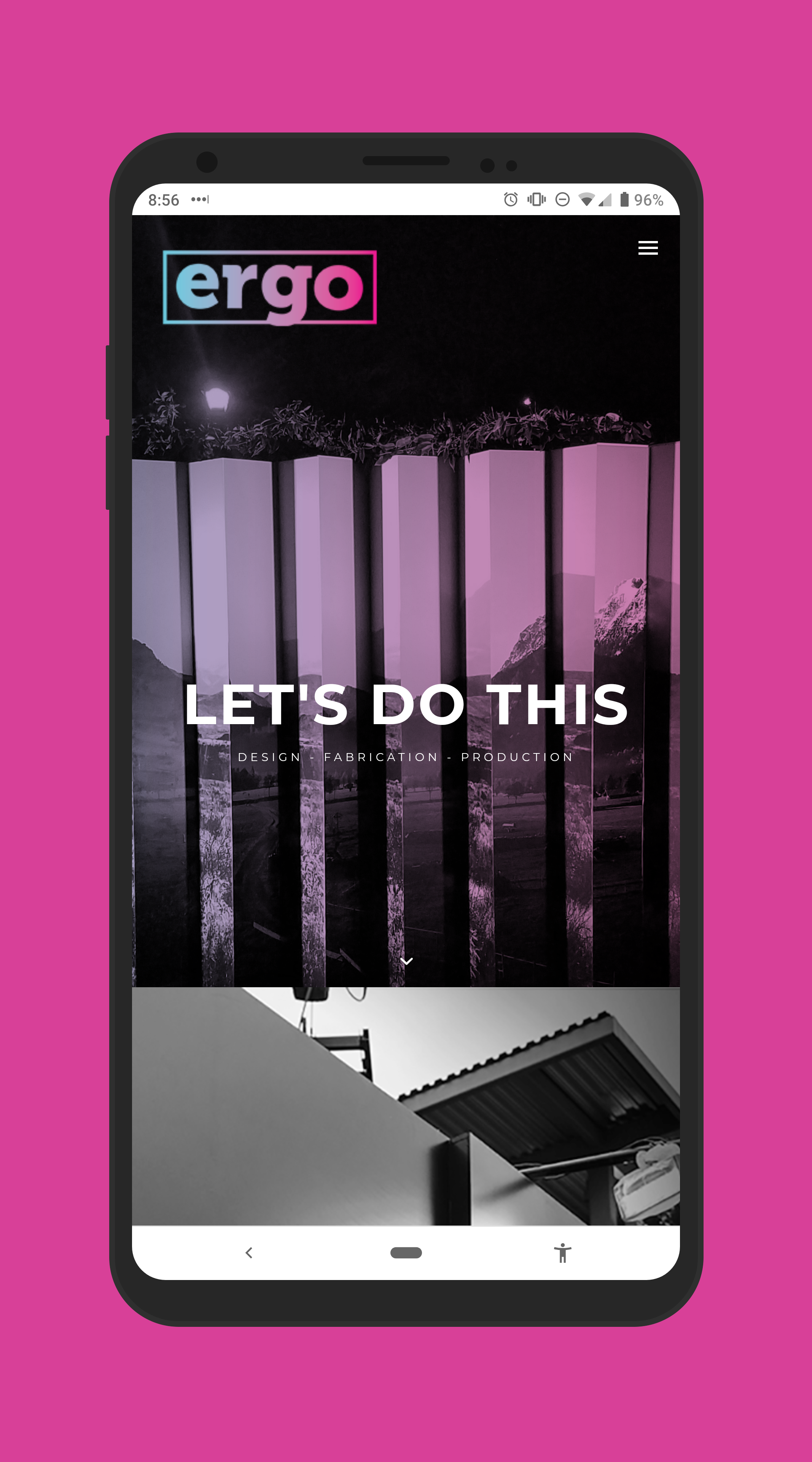 Ergo Experiential Mobile Wordpress Development Example